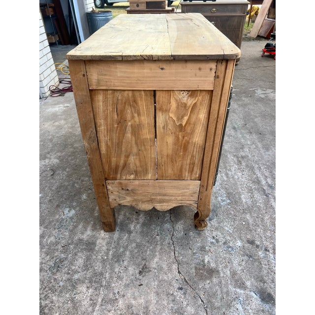 French French 18th Century Louis XV Bleached Walnut Two Door Buffet For Sale - Image 3 of 12