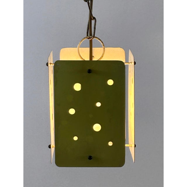 Mid-Century Modern Rectangular Polychrome Pendant Lamps, Germany, 1960s, Set of 2 For Sale - Image 16 of 18