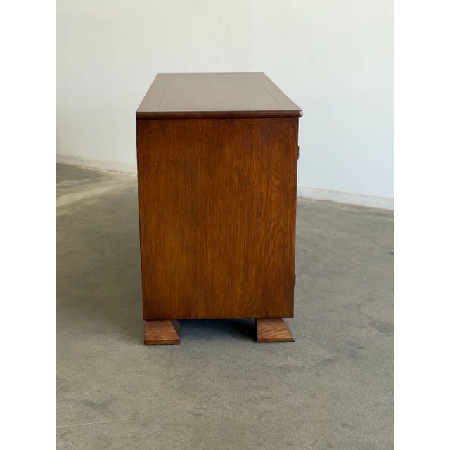 1990s Vintage Pyramid Leg Credenza For Sale - Image 5 of 10