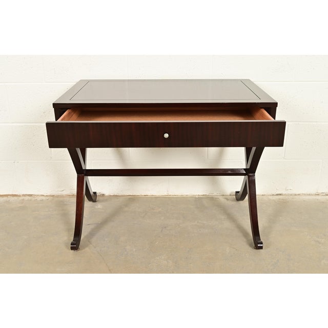 Barbara Barry for Baker Furniture Modern Regency Mahogany Side Table or Nightstand For Sale - Image 9 of 15