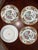 Beautiful set of 4 vintage Chinese porcelain decorative plates. These feature a high-detail Millefleur (thousand flowers)...