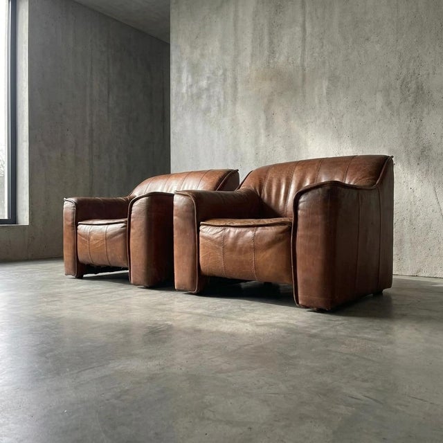 Animal Skin Spanish Leather Armchairs, Valenti, 1960s For Sale - Image 7 of 13