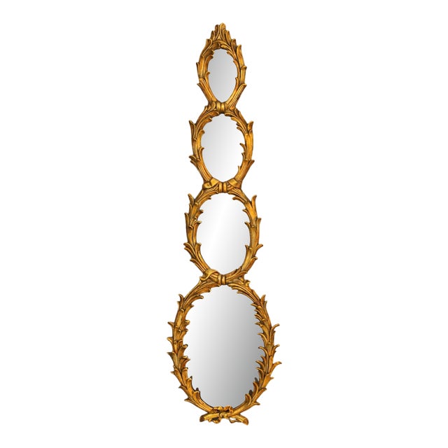 Late 20th-C. Regency Style Gilt Mirror Att. To Maitland-Smith For Sale