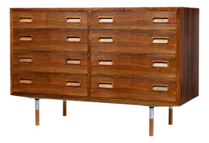 Danish Rosewood Double Chest of Drawers from Hu, 1960s