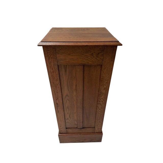 Art Nouveau Filing Cabinet with Tambour Shutter Door, 1900s For Sale - Image 6 of 12