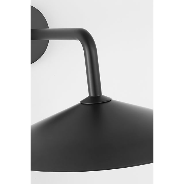 Black Amber Lewis for Visual Comfort Signature Ponce 9" Sconce in Modern Iron with Modern Iron Shade For Sale - Image 8 of 11