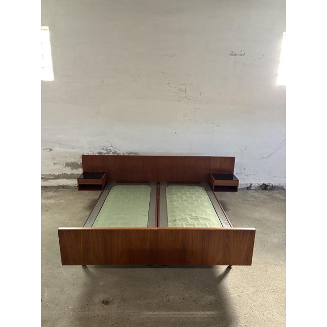 Teak Queensize Bed by Hans J Wegner from Getama, 1960s, Set of 2 For Sale - Image 13 of 13