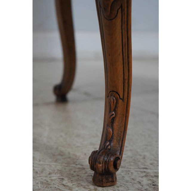 Pair French Louis XV Newly Upholstered Armchairs For Sale - Image 10 of 12