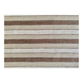 Plum Textiles Senora Brown Linen For Sale