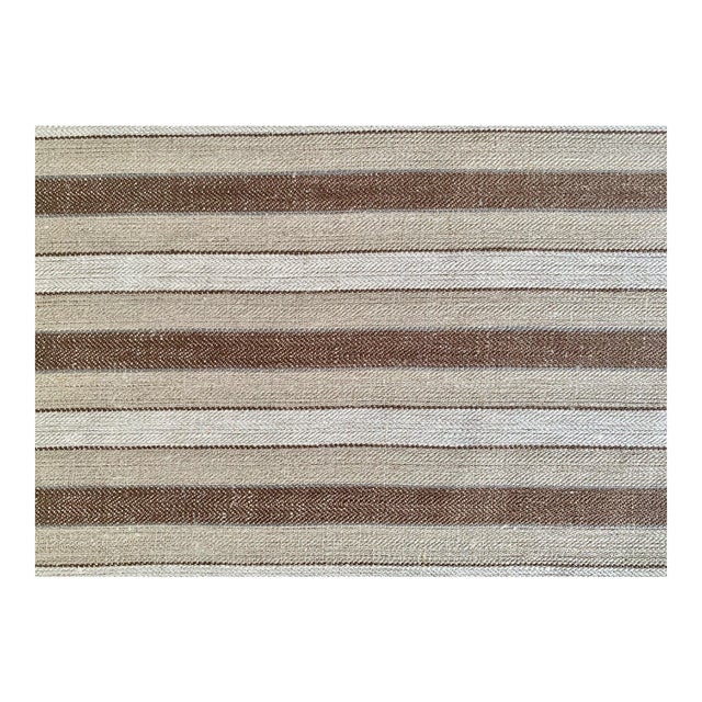 Plum Textiles Senora Brown Linen For Sale