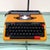 Yellow Yellow Deluxe 250TR Typewriter with Case from Brother, 1970s For Sale - Image 8 of 13
