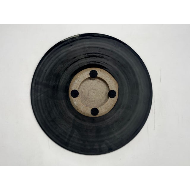 Vintage Organic Modern Glazed Studio Pottery Bowl For Sale - Image 9 of 11