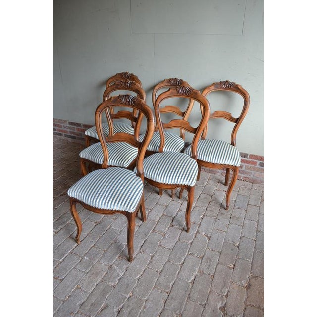 Antique Mahogany Dining Table with Chairs, 1800s, Set of 7 For Sale - Image 13 of 18