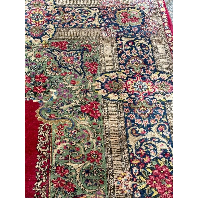 Large Mid-Century Distressed Kirman Rug, 1950s For Sale - Image 16 of 18