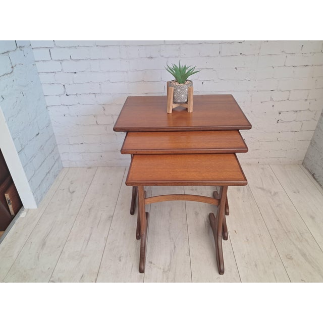 Mid-Century Modern Teak Fresco Nesting Tables from G Plan, 1960s, Set of 3 For Sale - Image 15 of 16