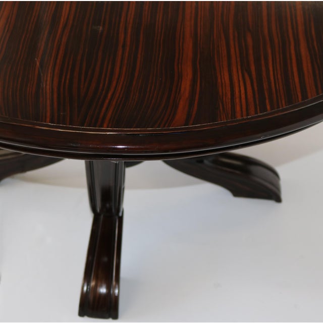 1930s French Art Deco Round Coffee Cocktail Table For Sale - Image 4 of 8