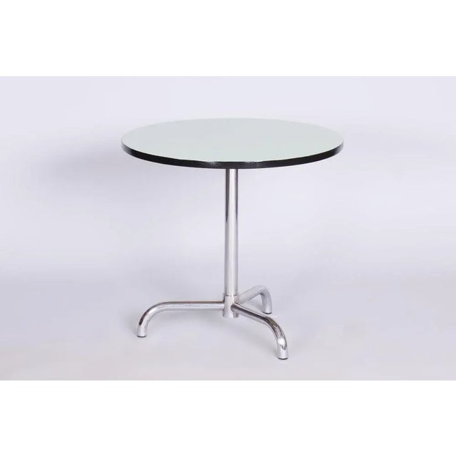 Silver Bauhaus Coffee Table in Chrome by Hynek Gottwald, Former Czechoslovakia, 1930s For Sale - Image 8 of 8