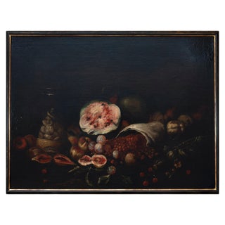 Unknown, Still Life With Fruits, Oil Paint on Canvas, 17th Century For Sale