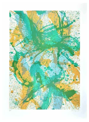 Toti Scialoja, Tobiolo, Abstract Composition, Original Lithograph, 1995