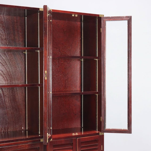 Bookcase in Mahogany Veneer from La Vecchia Mare, 20th Century For Sale - Image 5 of 12
