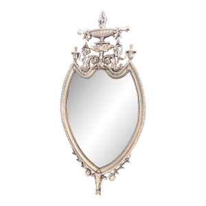 Friedman Brothers Silver Decorated Urn Top Mirror, 1920’s