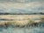 2020s Neutral & Blue Coastal Wetlands Canvas - Original Acrylic Art For Sale - Image 5 of 9