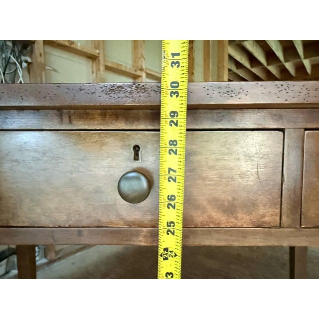 Mid 20th Century Vintage Neoclassical Style Writing Table Desk For Sale - Image 14 of 14