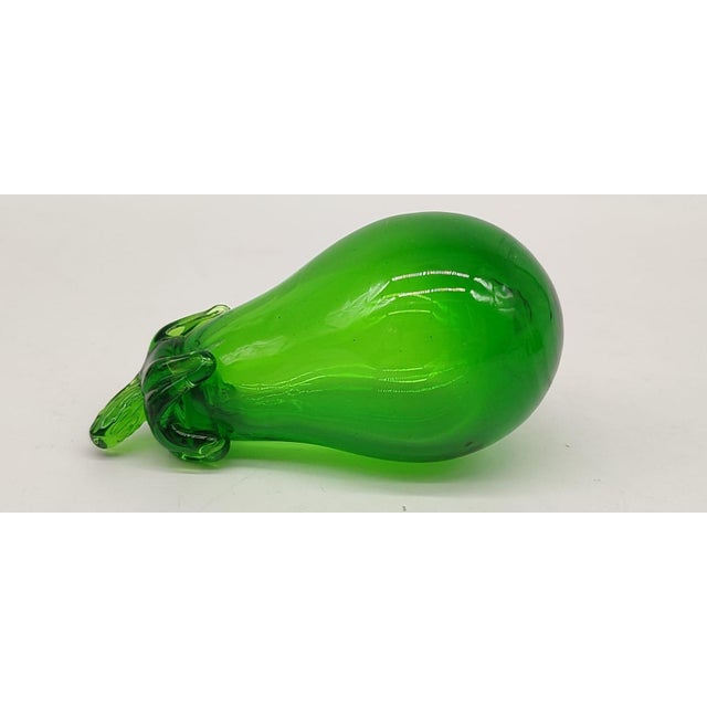 Green Mid-Century Murano Art Glass Fruits & Vegetables Figurines, 1960, Set of 5 For Sale - Image 8 of 10