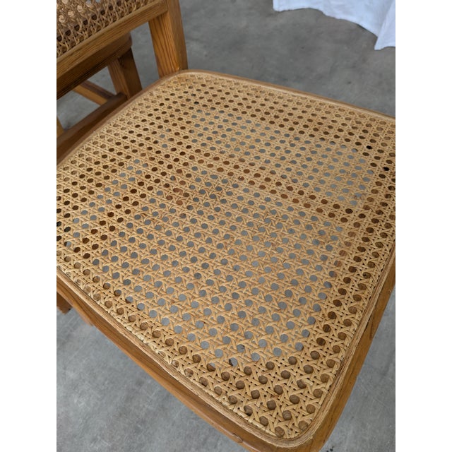 Wood Mid-Century Modern Cane Seat Dining Chair, Yugoslavia, 1970s For Sale - Image 7 of 18
