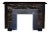 Antique Mantel Black and Portoro Marble For Sale