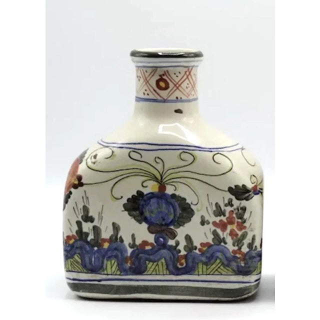 Antique Italian Faience Vases Flasks, a Pair For Sale - Image 10 of 12