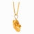 Vintage Carrera y Carrera pendant with chain, crafted in 18k yellow gold. Features an intricate design depicting two...