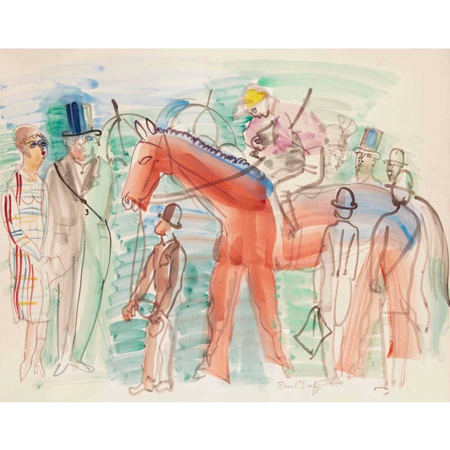 Artist: Raoul Dufy Title: Rentree au Paddock Country: France Medium: Giclee Marks: Not signed, numbered limited edition...
