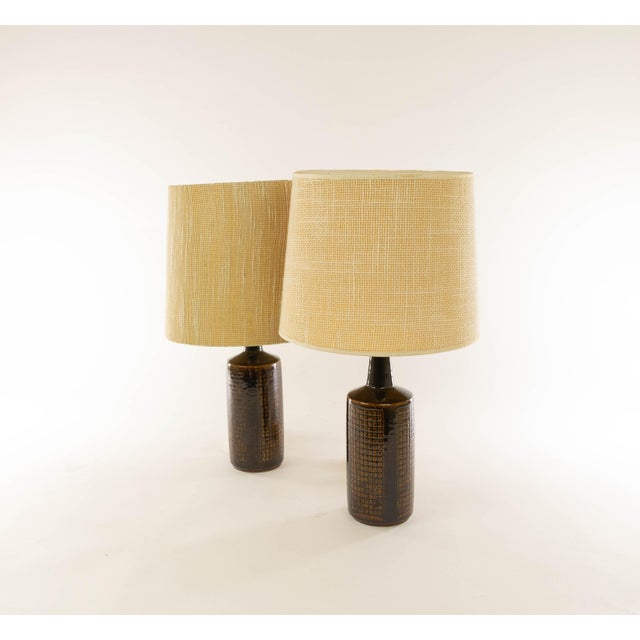 Brown Brown Dl/30 Table Lamps by Linnemann-Schmidt for Palshus, 1960s, Set of 2 For Sale - Image 8 of 8