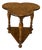 Talian Clover Leaf End Table in Walnut Burl For Sale