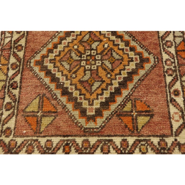 Vintage Turkish Yastik Rug - 01'08 X 03'04 For Sale - Image 4 of 8