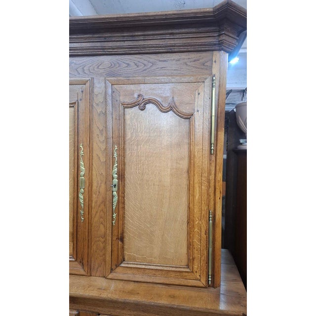 Two-Part Cabinet in Oak, 1890s For Sale - Image 3 of 9