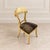 Make a bold statement with this distinctive French-style accent chair, featuring a sculptural gold leaf frame and...