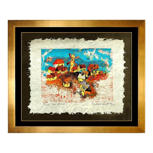 Late 20th Century The Village, Yankel Ginzburg For Sale