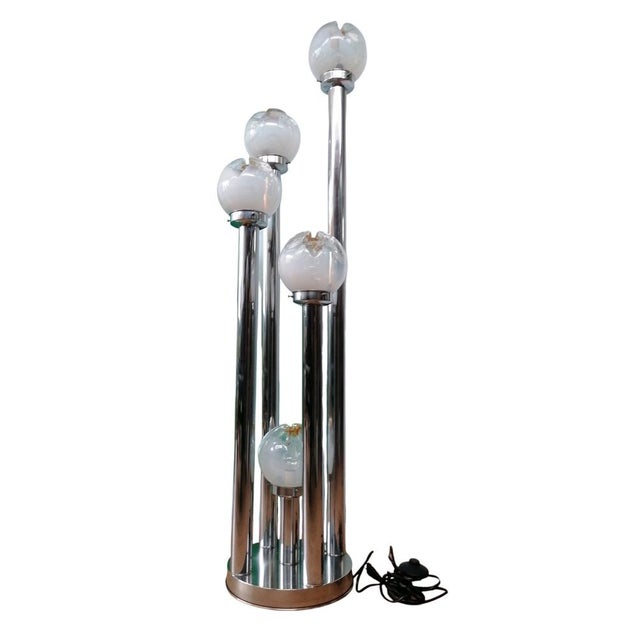 Murano Glass Floor Lamp with 5 Light Points by Toni Zuccheri for VeArt, 1970s For Sale - Image 6 of 6