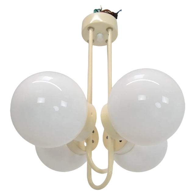 Mid-Century Chandelier attributed to Instala Decin, 1970s For Sale