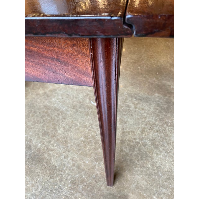 Vintage Mahogany Drop-Leaf Table With Swing Legs For Sale - Image 9 of 9
