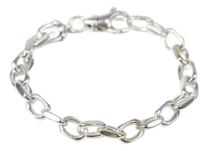 Strong Bracelet in Silver with Lobster Clasp