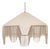 Buchanan Fabric Fringed Angled Pendant Light, Natural For Sale