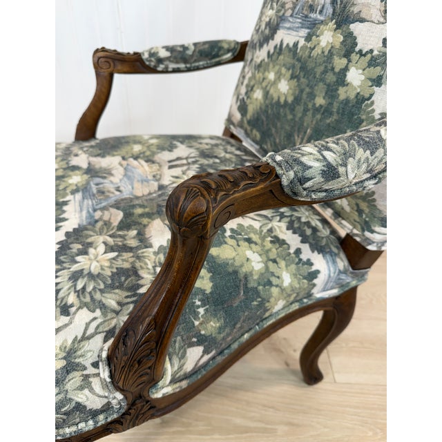 Newly Upholstered French Chair For Sale - Image 4 of 12