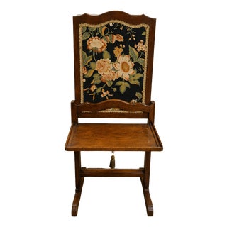 19th Century Napoleon III Fireplace Screen with Discreet Shelf For Sale