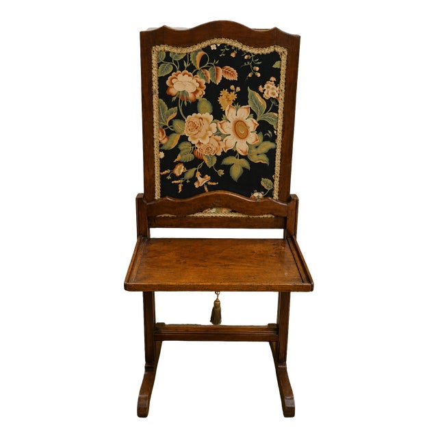 19th Century Napoleon III Fireplace Screen with Discreet Shelf For Sale
