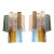 Multicolored Squared Murano Glass Wall Sconces, Set of 2 For Sale - Image 13 of 13