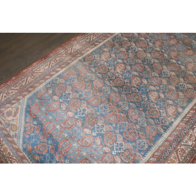 Persian Early 20th Century Blue Rust Gallery Size Persian Malayer Runner - 5'3" x 12' For Sale - Image 3 of 8