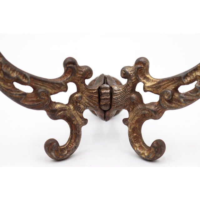 Antique Victorian Cast Iron Hall Tree Hook For Sale - Image 4 of 6